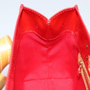 LOUIS VUITTON Monogram Vernis Reade PM Hand Bag Red Rouge M91088 LV Auth 173241-21