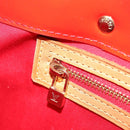LOUIS VUITTON Monogram Vernis Reade PM Hand Bag Red Rouge M91088 LV Auth 173241-22