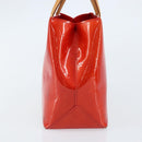 LOUIS VUITTON Monogram Vernis Reade PM Hand Bag Red Rouge M91088 LV Auth 173241-3