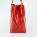 LOUIS VUITTON Monogram Vernis Reade PM Hand Bag Red Rouge M91088 LV Auth 173241-4