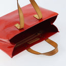 LOUIS VUITTON Monogram Vernis Reade PM Hand Bag Red Rouge M91088 LV Auth 173241-6