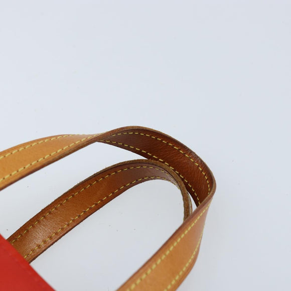 LOUIS VUITTON Monogram Vernis Reade PM Hand Bag Red Rouge M91088 LV Auth 173241