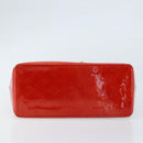 LOUIS VUITTON Monogram Vernis Reade PM Hand Bag Red Rouge M91088 LV Auth 173241-5