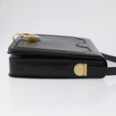 BALLY Shoulder Bag Leather Black Gold Auth 173248A-3
