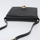 BALLY Shoulder Bag Leather Black Gold Auth 173248A-6