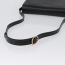 BALLY Shoulder Bag Leather Black Gold Auth 173248A-7