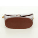 TIFFANY&Co. Schultertasche mit Kette Leder Braun Gold Auth 173250V-5