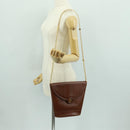 TIFFANY&Co. Schultertasche mit Kette Leder Braun Gold Auth 173250V-26