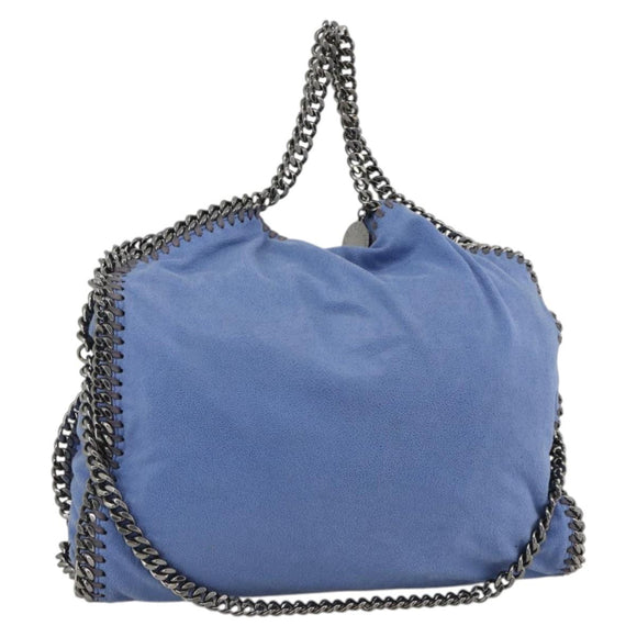 Stella MacCartney Chain Falabella Small Polyester 2way Blue 234387 Auth 173251