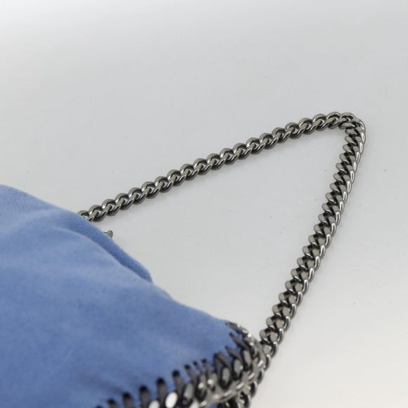 Stella MacCartney Chain Falabella Small Polyester 2way Blue 234387 Auth 173251