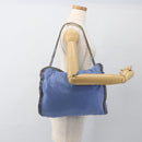 Stella MacCartney Chain Falabella Small Polyester 2way Blue 234387 Auth 173251-24