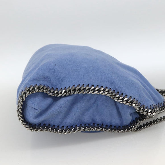 Stella MacCartney Chain Falabella Small Polyester 2way Blue 234387 Auth 173251