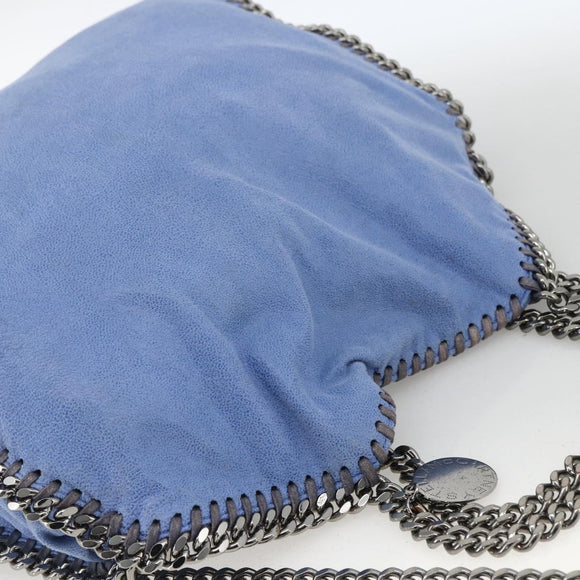 Stella MacCartney Chain Falabella Small Polyester 2way Blue 234387 Auth 173251