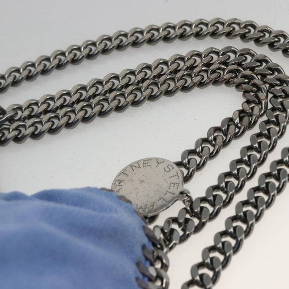 Stella MacCartney Chain Falabella Small Polyester 2way Blue 234387 Auth 173251