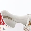 LOUIS VUITTON Monogram Multicolor Sneakers 36 1/2 White LV Auth 173253-17
