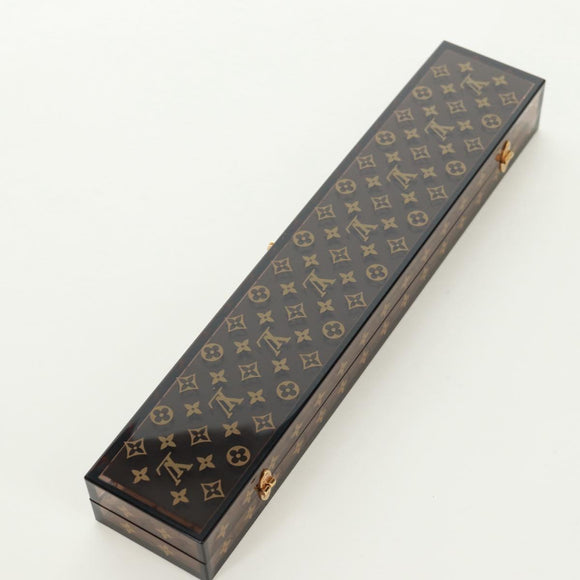 LOUIS VUITTON Monogram Chop Stick Wood Brown LV Auth 173258A