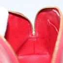 LOUIS VUITTON Monogram Vernis Pochette Pouch Red Slys M90172 LV Auth 173261-18
