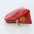 LOUIS VUITTON Monogram Vernis Pochette Pouch Red Slys M90172 LV Auth 173261-4