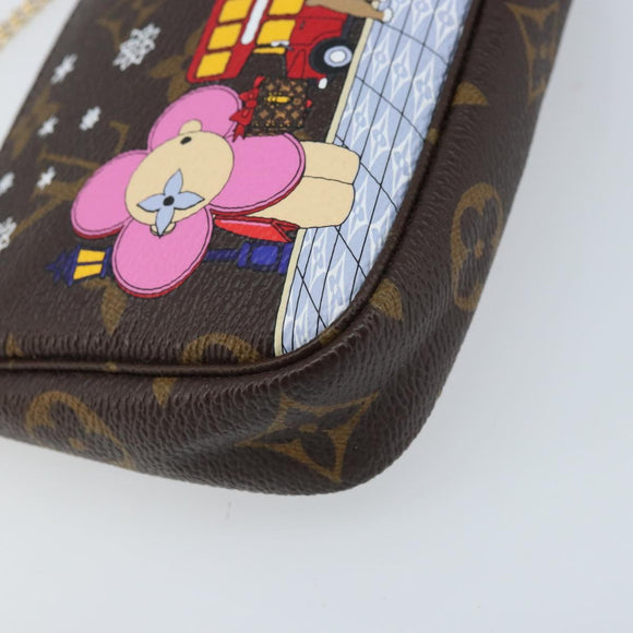 LOUIS VUITTON Monogram Vivienne Mini Pochette Accessoires M80863 LV Auth 173263SAM