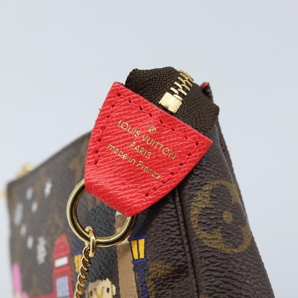 LOUIS VUITTON Monogram Vivienne Mini Pochette Accessoires M80863 LV Auth 173263SAM