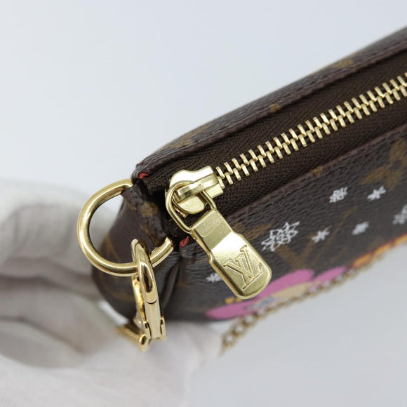 LOUIS VUITTON Monogram Vivienne Mini Pochette Accessoires M80863 LV Auth 173263SAM