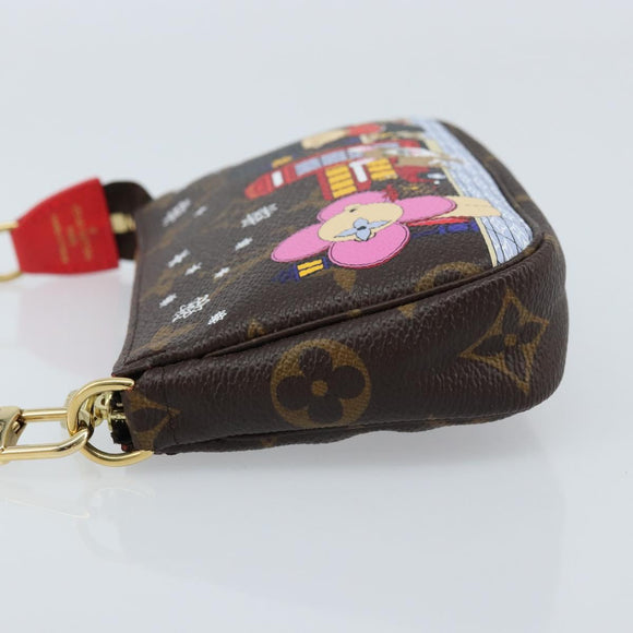 LOUIS VUITTON Monogram Vivienne Mini Pochette Accessoires M80863 LV Auth 173263SAM