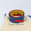 LOUIS VUITTON Epi Shoulder Strap 38.6"" Blue LV Auth 173264V-10