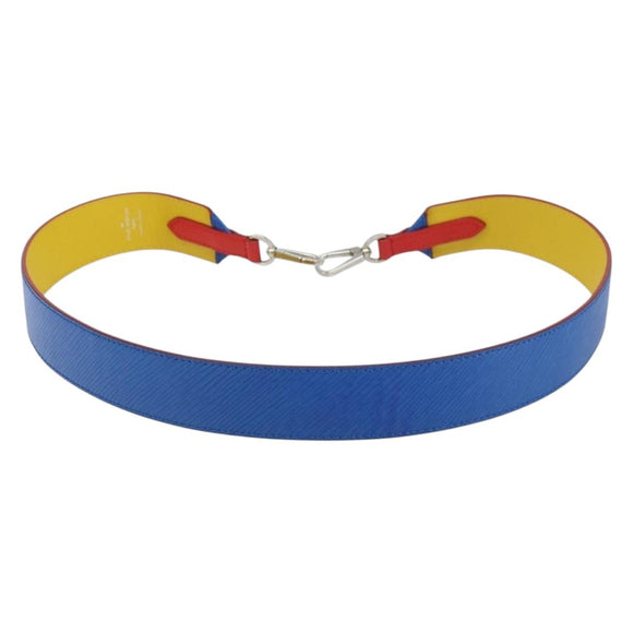 LOUIS VUITTON Epi Shoulder Strap 38.6"" Blue LV Auth 173264V