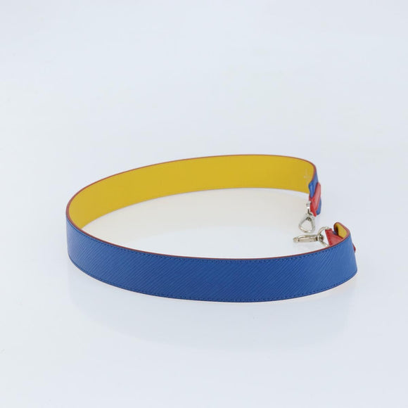 LOUIS VUITTON Epi Shoulder Strap 38.6"" Blue LV Auth 173264V