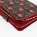 LOUIS VUITTON Monogram Cherry Compact zip Bifold Wallet M95005 LV Auth 173270V-11