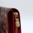 LOUIS VUITTON Monogram Cherry Compact zip Bifold Wallet M95005 LV Auth 173270V-12