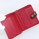 LOUIS VUITTON Monogram Cherry Compact zip Bifold Wallet M95005 LV Auth 173270V-14