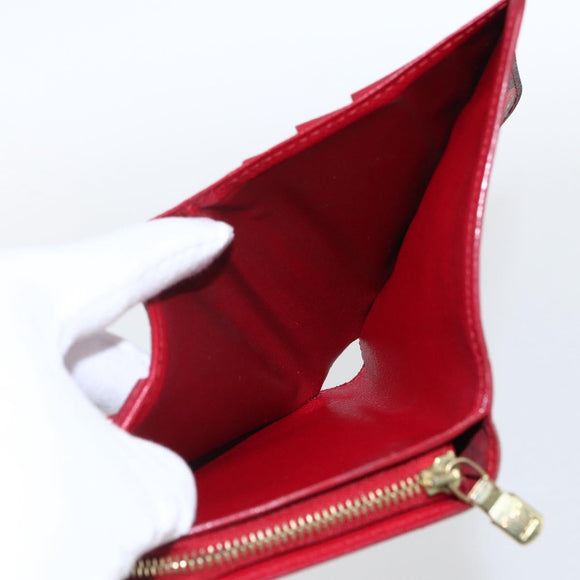 LOUIS VUITTON Monogram Cherry Compact zip Bifold Wallet M95005 LV Auth 173270V