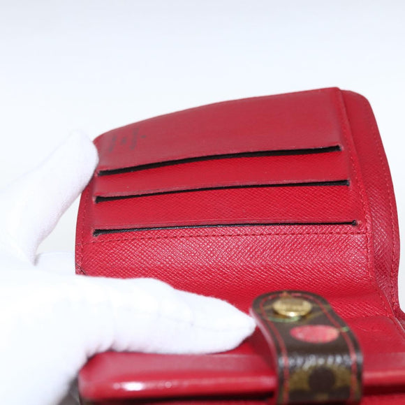 LOUIS VUITTON Monogram Cherry Compact zip Bifold Wallet M95005 LV Auth 173270V