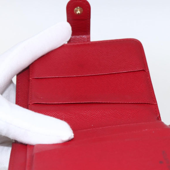 LOUIS VUITTON Monogram Cherry Compact zip Bifold Wallet M95005 LV Auth 173270V