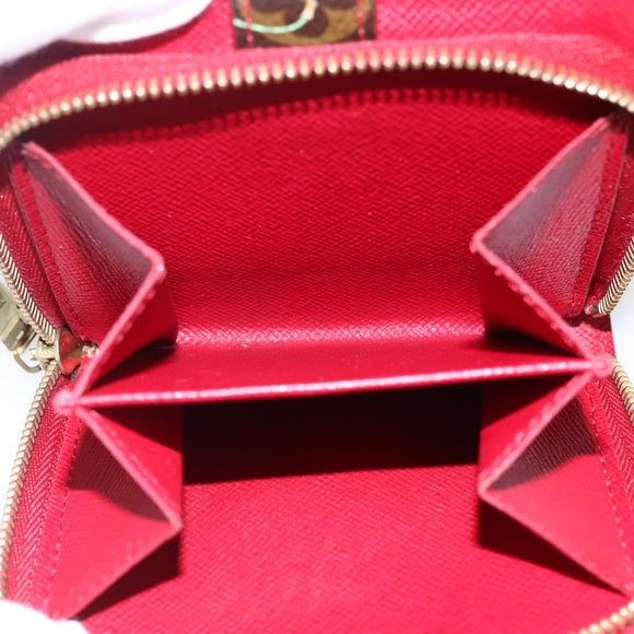 LOUIS VUITTON Monogram Cherry Compact zip Bifold Wallet M95005 LV Auth 173270V