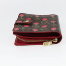 LOUIS VUITTON Monogram Cherry Compact zip Bifold Wallet M95005 LV Auth 173270V-6