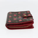 LOUIS VUITTON Monogram Cherry Compact zip Bifold Wallet M95005 LV Auth 173270V-7