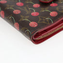 LOUIS VUITTON Monogram Cherry Compact zip Bifold Wallet M95005 LV Auth 173270V-9