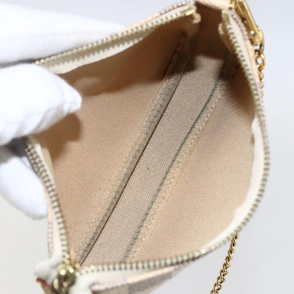 LOUIS VUITTON Damier Azur Mini Pochette Accessoires Pouch N63005 LV Auth 173274A