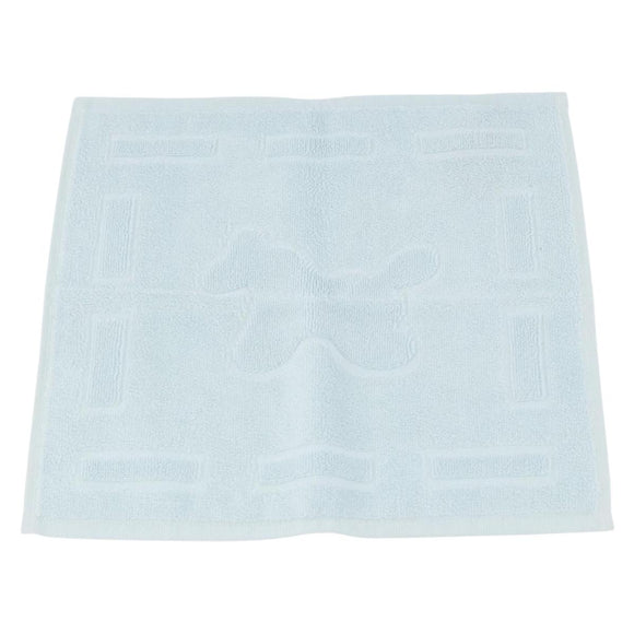HERMES Towel Cotton 2 Set White Light Blue Auth 173276A