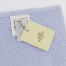 HERMES Towel Cotton 2 Set White Light Blue Auth 173276A-7