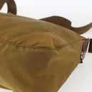 PRADA Shoulder Bag Nylon Beige Silver Auth 173279-16