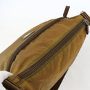 PRADA Shoulder Bag Nylon Beige Silver Auth 173279-6