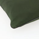 PRADA Shoulder Bag Nylon Khaki Silver Auth 173280-11