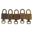 LOUIS VUITTON Padlock 5 Set Padlock metal Gold LV Auth 173285-2