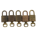 LOUIS VUITTON Padlock 5 Set Padlock metal Gold LV Auth 173285-3