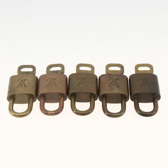 LOUIS VUITTON Padlock 5 Set Padlock metal Gold LV Auth 173285