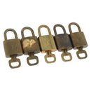 LOUIS VUITTON Padlock 5 Set Padlock metal Gold LV Auth 173286-1