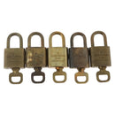LOUIS VUITTON Padlock 5 Set Padlock metal Gold LV Auth 173286-3